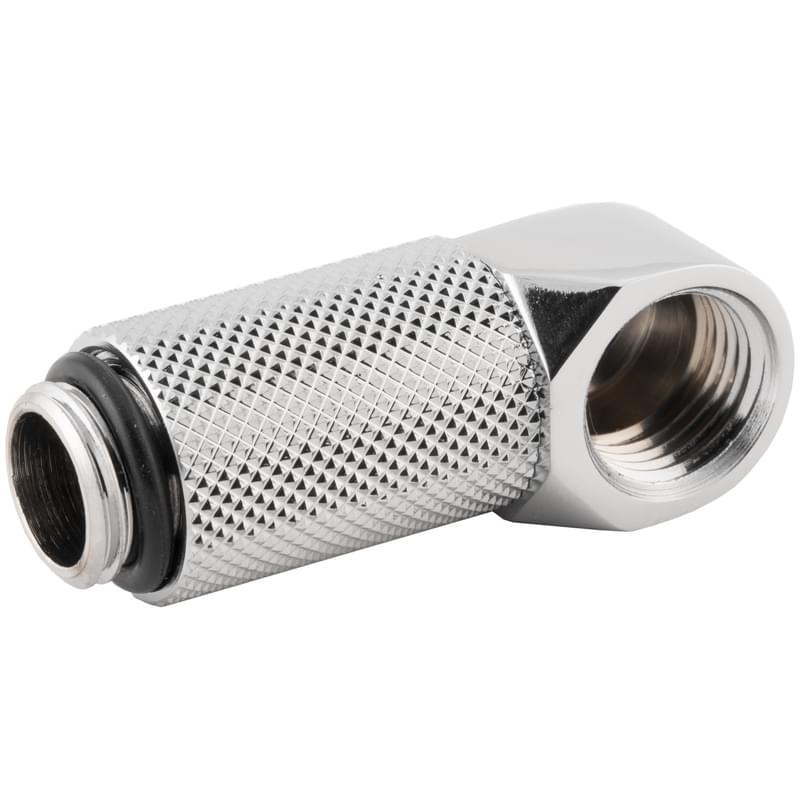 Фитинг угловой Bykski B-RD90-EXJ25 (90гр. 25ММ, Папа-мама, Silver) - фото #0, Technodom.kz