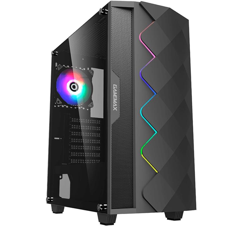 ПК корпус GameMax Black Diamond MidiTower, window, Black ATX (Black Diamond) - фото #0, Technodom.kz ПК корпус GameMax Black Diamond MidiTower, window, Black ATX (Black Diamond) - фото #0, Technodom.kz