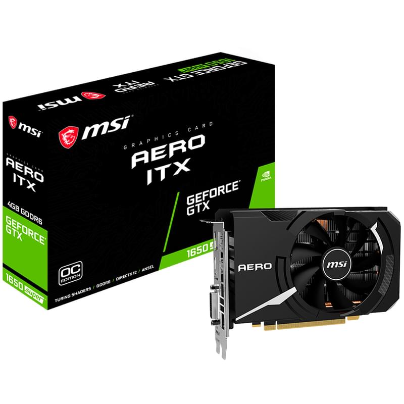 Видеокарта MSI GTX 1650 SUPER AERO ITX OC 4GB 128bit/G6 (HDMI+DP+DVI)(GTX 1650 SUPER AERO ITX OC) - фото #4, Technodom.kz