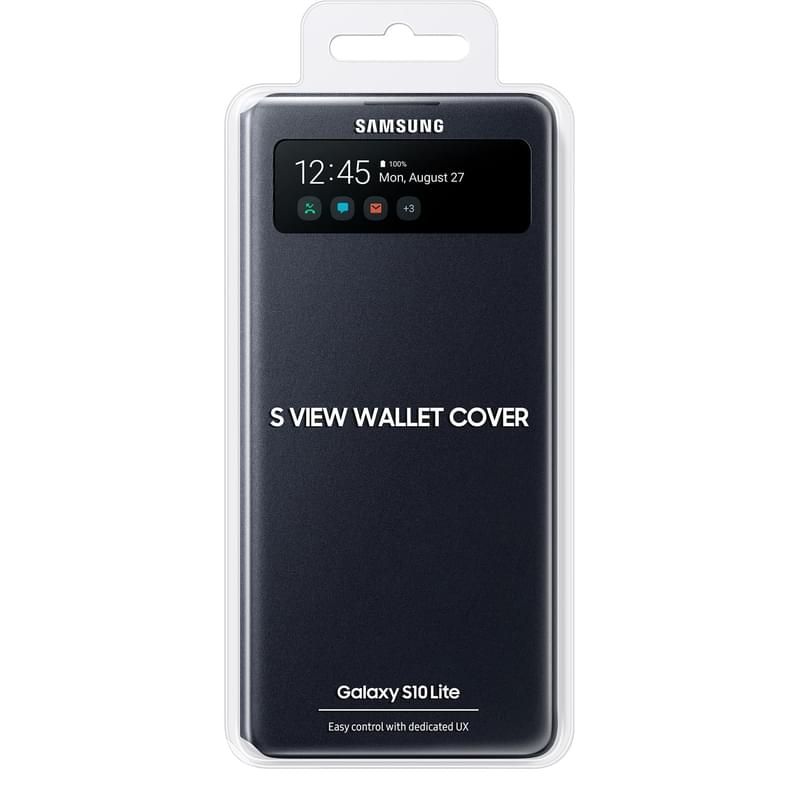 Чехол для Samsung Galaxy S10 Lite/G770, S View Wallet Cover, Black (EF-EG770PBEGRU) - фото #4, Technodom.kz