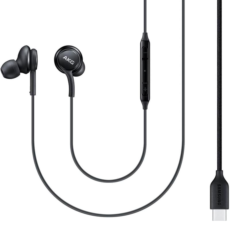 Наушники Samsung AKG Type-C, Black (EO-IC100BBEGRU) - фото #2, Technodom.kz