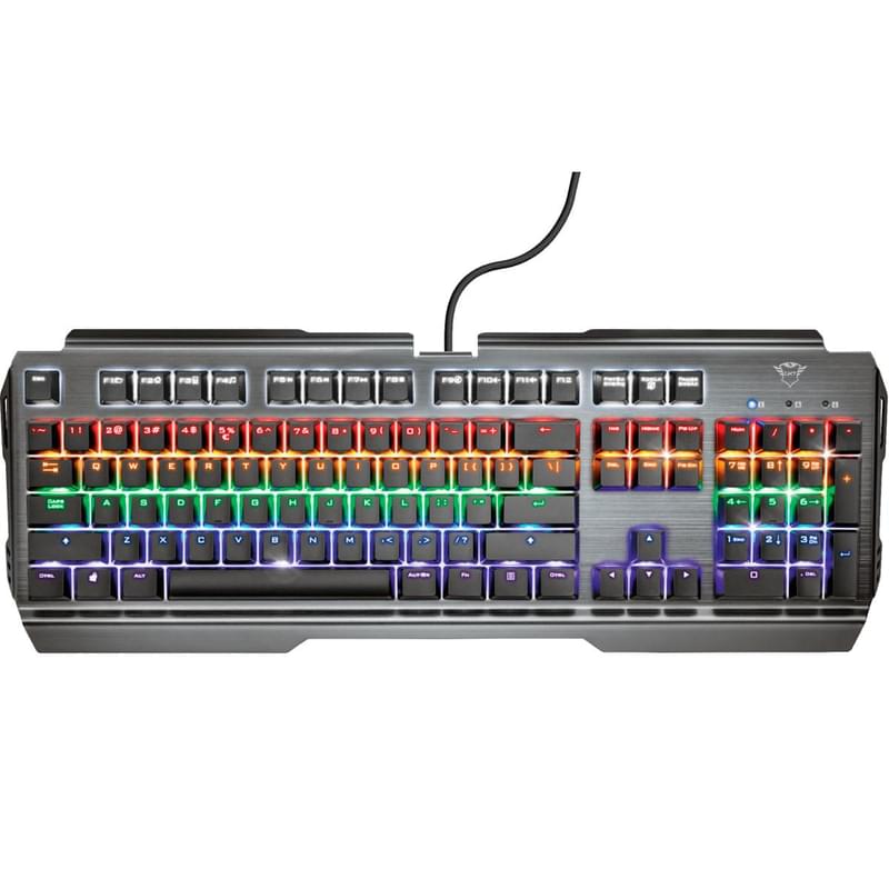 Клавиатура игровая проводная USB Trust GXT 877 SCARR RGB, MX Red, Black - фото #0, Technodom.kz