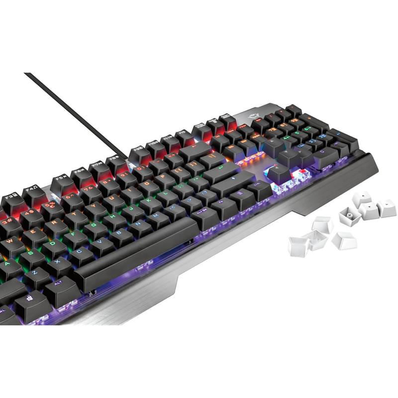Клавиатура игровая проводная USB Trust GXT 877 SCARR RGB, MX Red, Black - фото #3, Technodom.kz