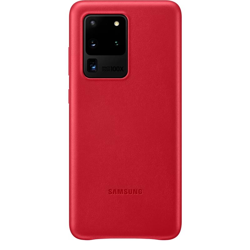 Чехол для Samsung Galaxy S20 Ultra/G988, Leather Cover, Red (EF-VG988LREGRU) - фото #0, Technodom.kz