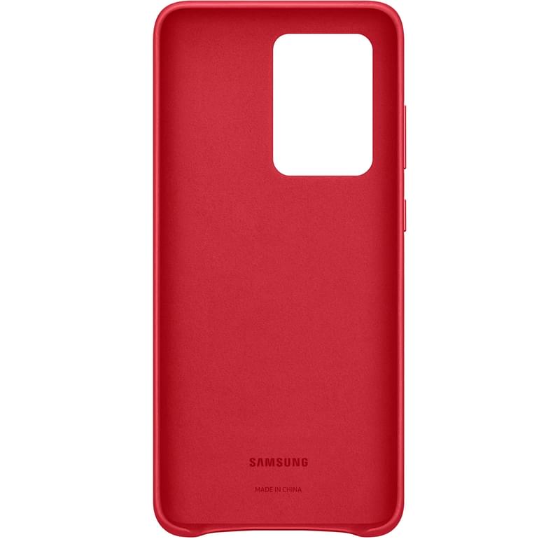 Чехол для Samsung Galaxy S20 Ultra/G988, Leather Cover, Red (EF-VG988LREGRU) - фото #2, Technodom.kz
