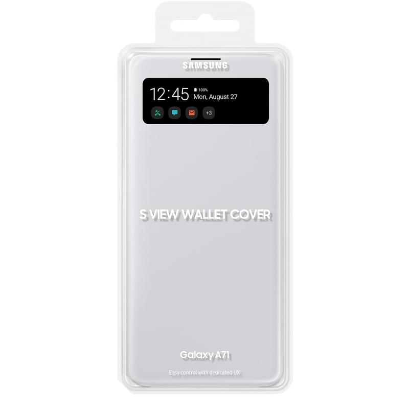 Чехол для Samsung Galaxy A71/A715, View Wallet Cover, White (EF-EA715PWEGRU) - фото #4, Technodom.kz