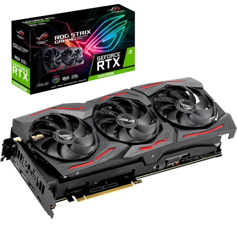 Видеокарта ASUS ROG STRIX RTX 2080 SUPER GM 8GB 256bit/G6 (2HDMI+2DP)(ROG-STRIX-RTX2080S-8G-GAMING) - фото #6, Technodom.kz