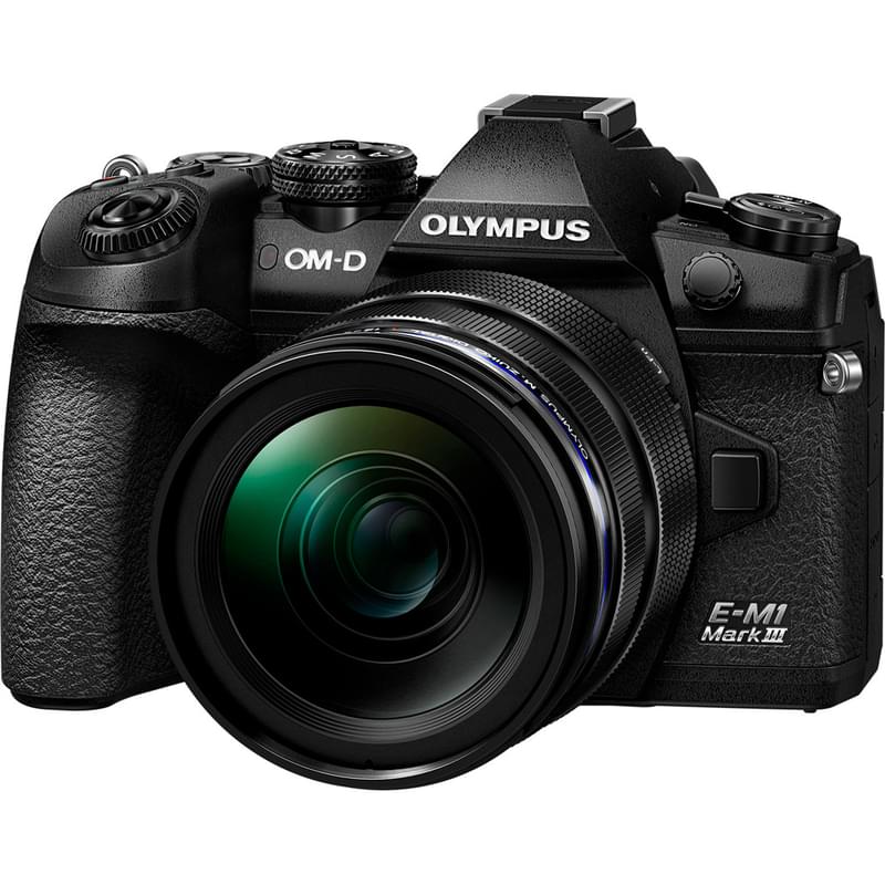 Беззеркальный фотоаппарат Olympus E-M1 Mark III Black с объективом 12-40 1:2.8 PRO Black - фото #1, Technodom.kz