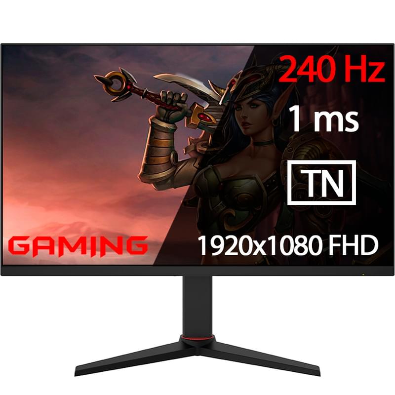 Монитор Игровой 27" XG Darknet 1920x1080 16:9 TN 240ГЦ (HDMI+DP) Black - фото #0, Technodom.kz