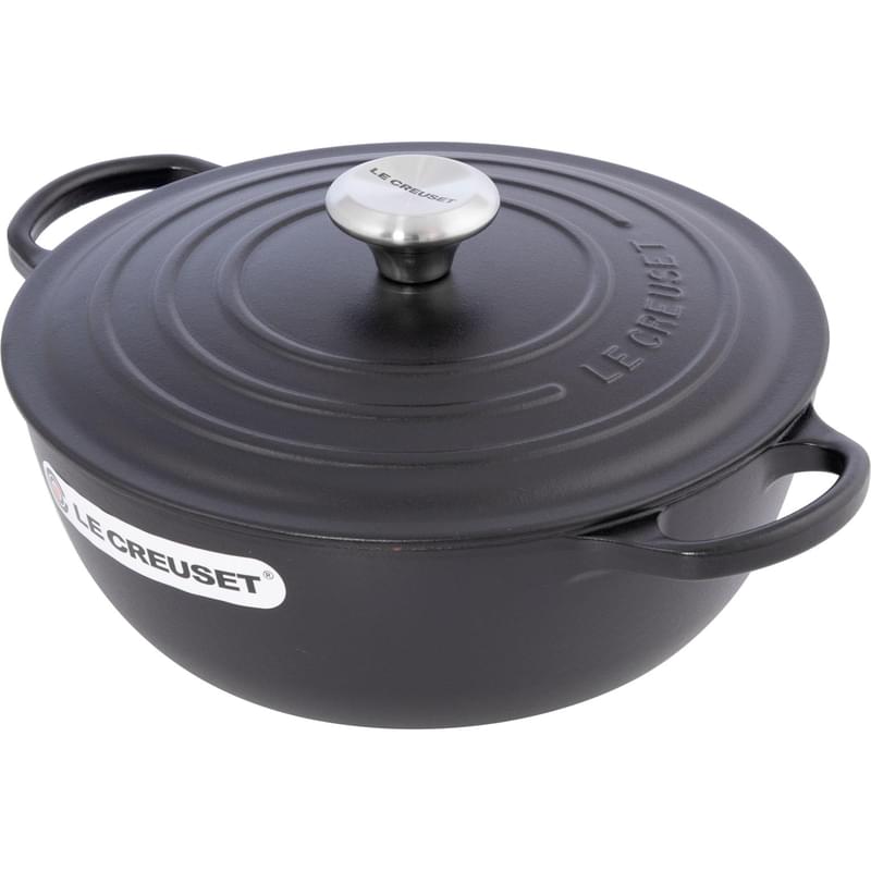 Казан La Marmite 26 см, чугун, Черный матовый Le Creuset 21114260000430 - фото #1, Technodom.kz