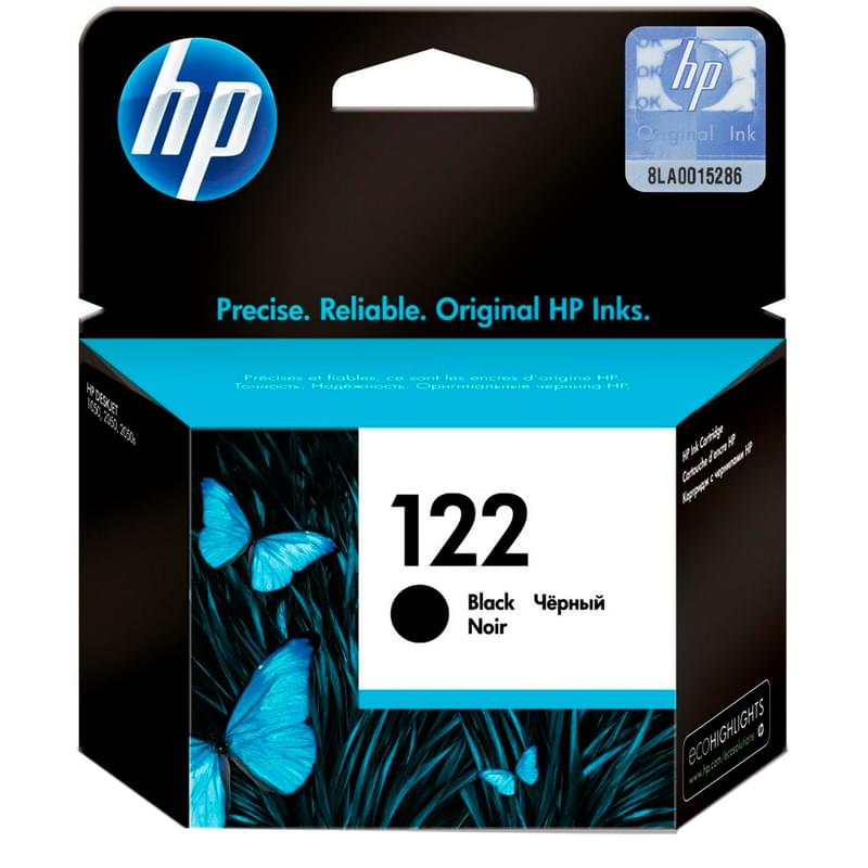 Картридж HP №122 Black (Для 1000/1050/1510/2000/2050/3000/3050) (CH561HE) - фото #0, Technodom.kz