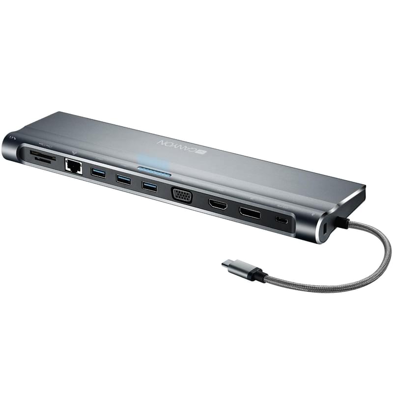 Мультипортовая док-станция Сanyon, 12-в-1 USB Type C PD (87W), Серый (CNS-HDS09DG) - фото #2, Technodom.kz