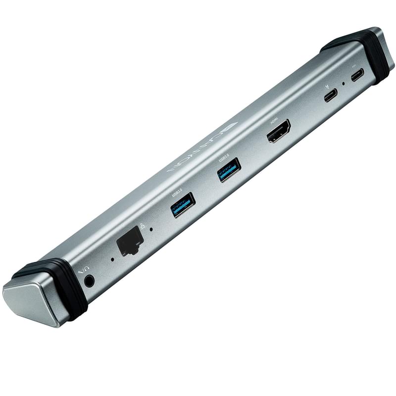 Мультипортовая док-станция Сanyon, 6-в-1 USB Type C PD (60W), Черно-серый (CNS-TDS06DG) - фото #2, Technodom.kz