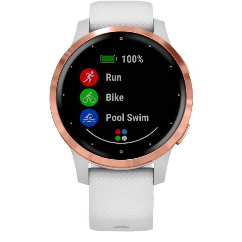Смарт-часы Garmin Smart Watch Vivoactive 4S White Rose Gold - фото #1, Technodom.kz