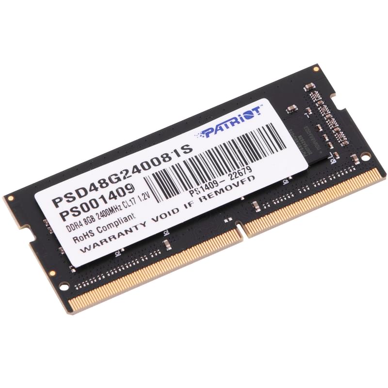 Оперативная память DDR4 SODIMM 8GB/2400MHz PC-19200 PATRIOT (PSD48G240081S) - фото #2, Technodom.kz