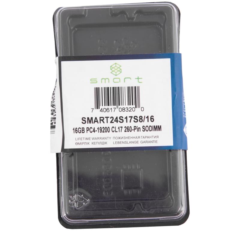 Оперативная память DDR4 SODIMM 16GB(8GBx2)/2400MHz PC-19200 SMART (S 16G/2400/20488 SO) - фото #3, Technodom.kz