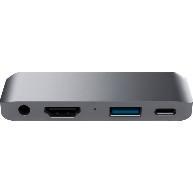 Адаптер Satechi, USB Type-C - 1*Type-C PD (18W),1*USB 3.0, 1*HDMI 4K, 1*3,5 мм, Серый (ST-TCMPHM) - фото #0, Technodom.kz