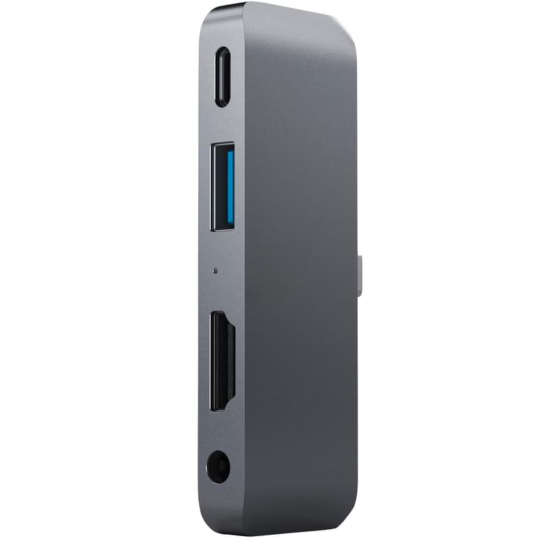 Адаптер Satechi, USB Type-C - 1*Type-C PD (18W),1*USB 3.0, 1*HDMI 4K, 1*3,5 мм, Серый (ST-TCMPHM) - фото #5, Technodom.kz