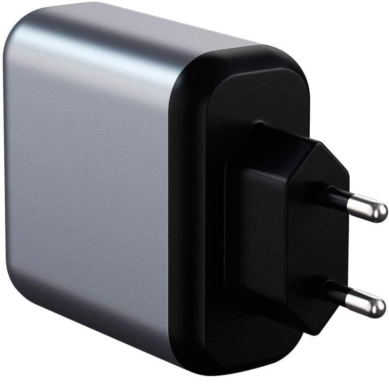 Сетевое зарядное устройство 1*USB 2.4A, 1*USB Type-C 3A PD (18W), Satechi, Серый (ST-MCCAM-EU) - фото #1, Technodom.kz