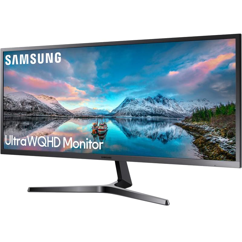 Монитор Игровой 34" Samsung LS34J550WQIXCI 3440x1440 16:9 VA 75ГЦ (2HDMI+DP) Black - фото #1, Technodom.kz