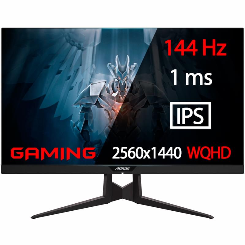 Монитор Игровой 27" Gigabyte AORUS AD27QD-EK 2560x1440 16:9 IPS 144ГЦ (2HDMI+DP) Black - фото #0, Technodom.kz