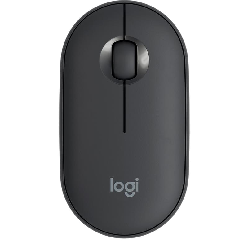Мышка беспроводная USB/BT Logitech Pebble M350, Graphite - фото #0, Technodom.kz