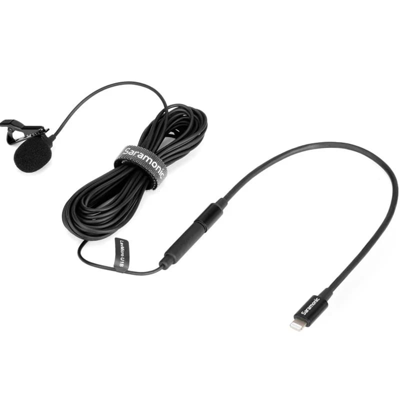 Микрофон петличный Saramonic LavMicro U1B с кабелем 6м, Lighting (iPhone) - фото #0, Technodom.kz