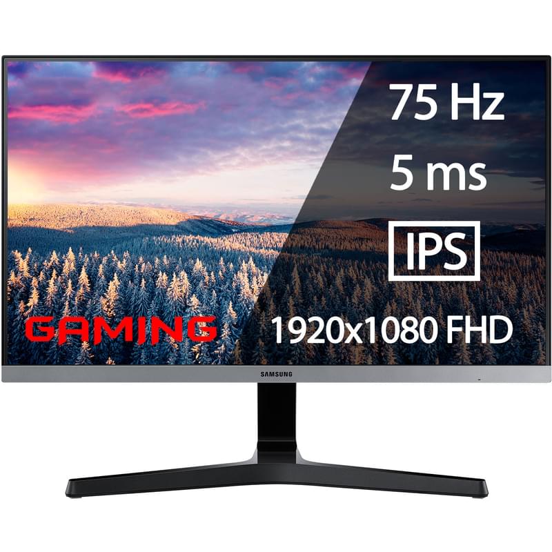 27" Samsung LS27R350FHIXCI Мониторы 1920x1080 16:9 IPS 75ГЦ (HDMI+VGA) Black - фото #0, Technodom.kz