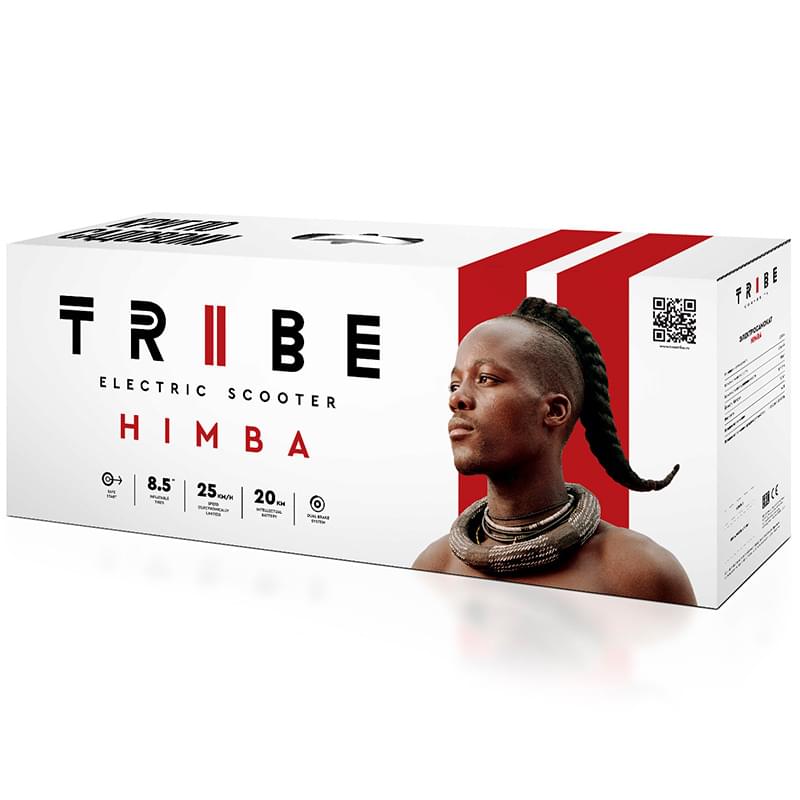 TRIBE HIMBA Электрлі өздігінен сырғанағыш (самокаты), 25 км/с, 120 кг-ға дейін, 20 км, Ақ түсті - фото #8, Technodom.kz