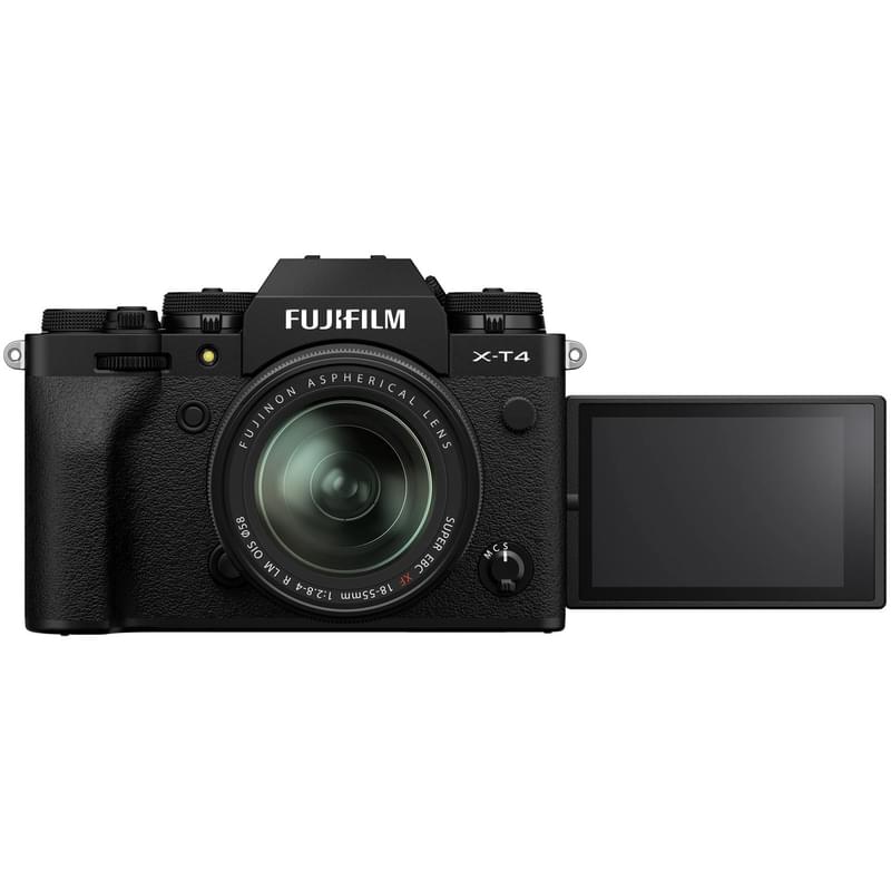 Беззеркальный фотоаппарат FUJIFILM X-T4 Kit 18-55mm Black - фото #3, Technodom.kz