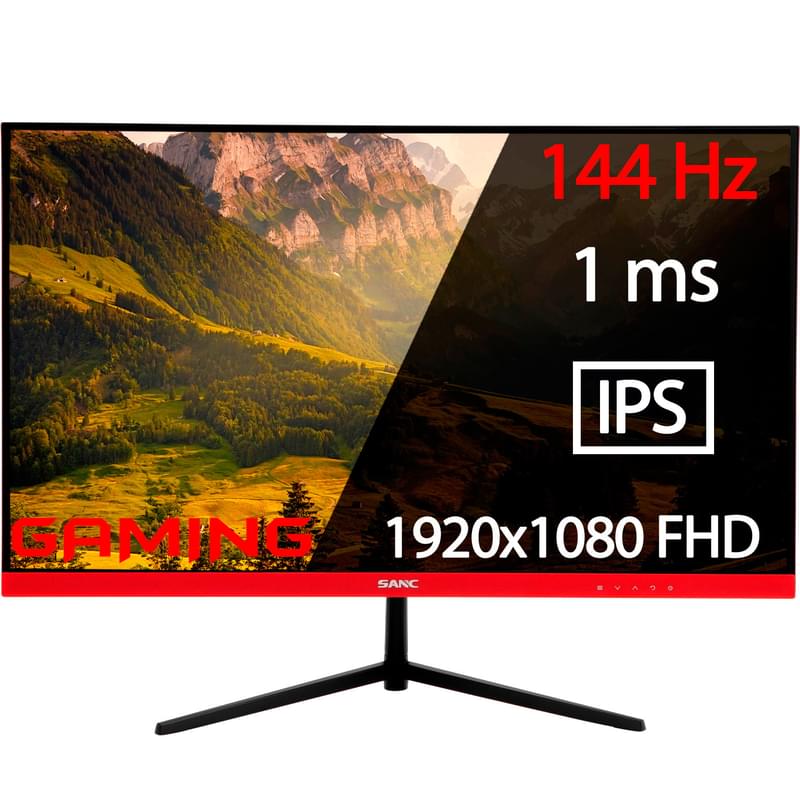Монитор 23.8" Sanc M2444PC 1920x1080 16:9 IPS 144ГЦ (2HDMI+DP) Black - фото #0, Technodom.kz