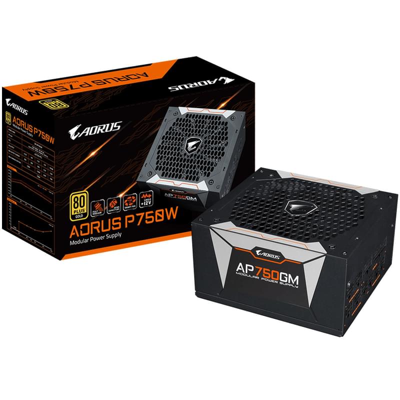 Блок питания 750W Gigabyte AORUS GP-AP750GM ATX 20+4pin, 2x4+4pin (AORUS GP-AP750GM) - фото #7, Technodom.kz