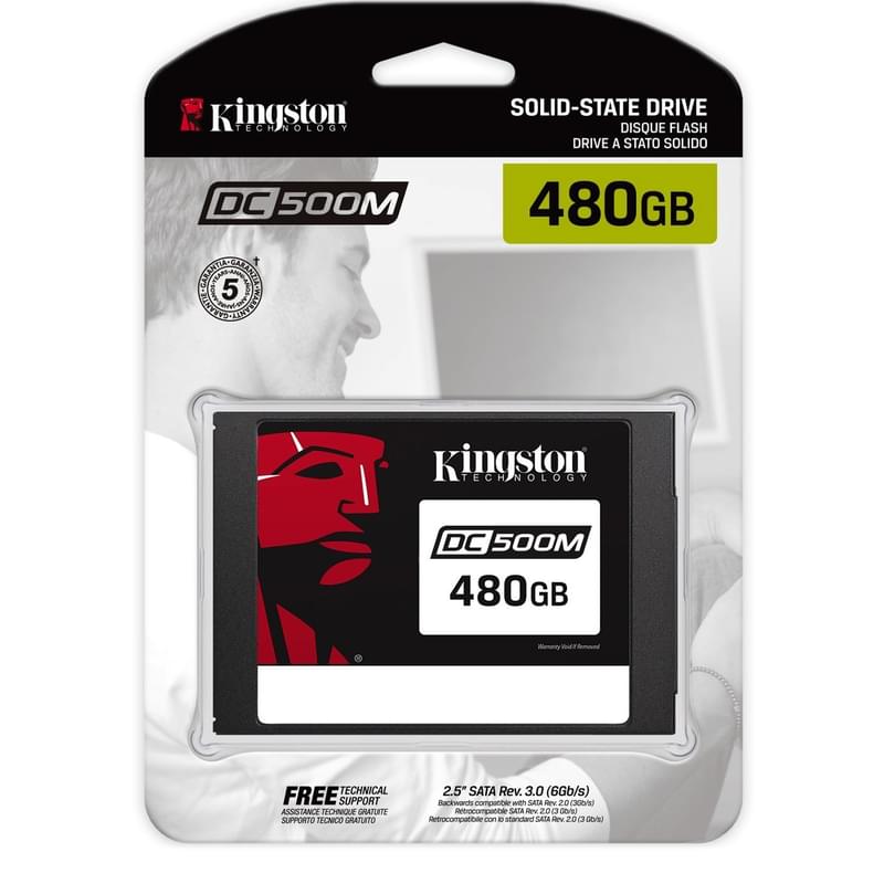 Внутренний SSD 2.5" 7мм 480GB Kingston DC500M SATA-III 3D TLC (SEDC500M/480G) - фото #2, Technodom.kz Внутренний SSD 2.5" 7мм 480GB Kingston DC500M SATA-III 3D TLC (SEDC500M/480G) - фото #2, Technodom.kz