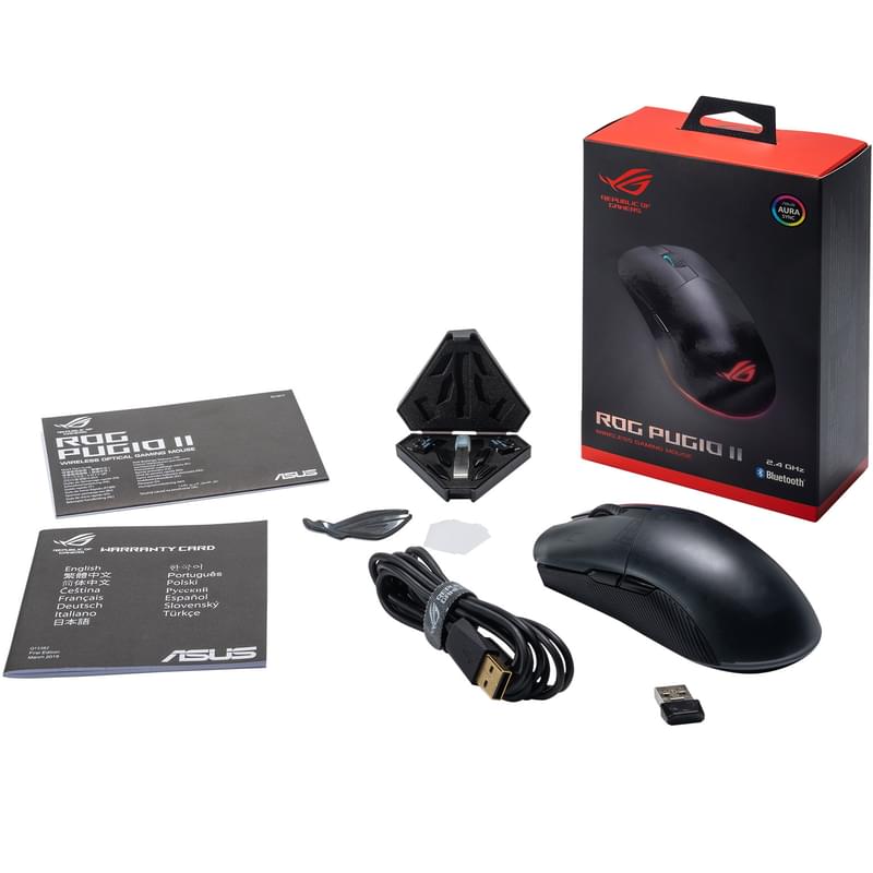 Мышка игровая беспроводная Asus ROG PUGIO II Wireless RGB - фото #11, Technodom.kz