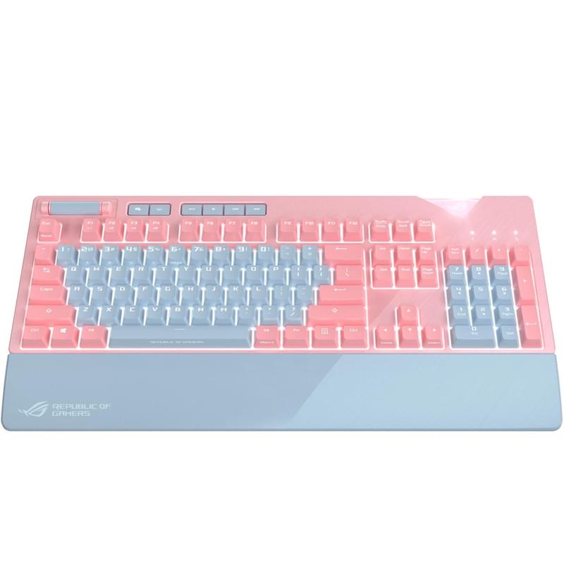 Клавиатура игровая проводная Asus ROG STRIX FLARE RGB MX Red, Pink - фото #3, Technodom.kz