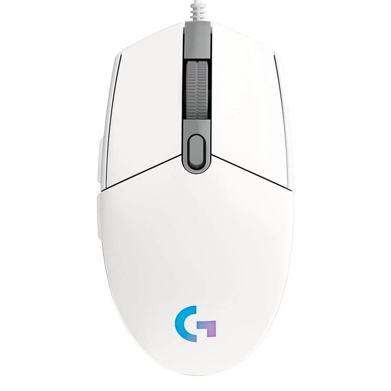 Сымды ойын тінтуірі USB Logitech G102 LIGHTSYNC, White - фото #0, Technodom.kz