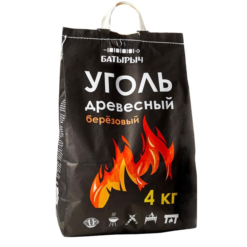 Уголь берёзовый Батырыч 4кг - фото #0, Technodom.kz