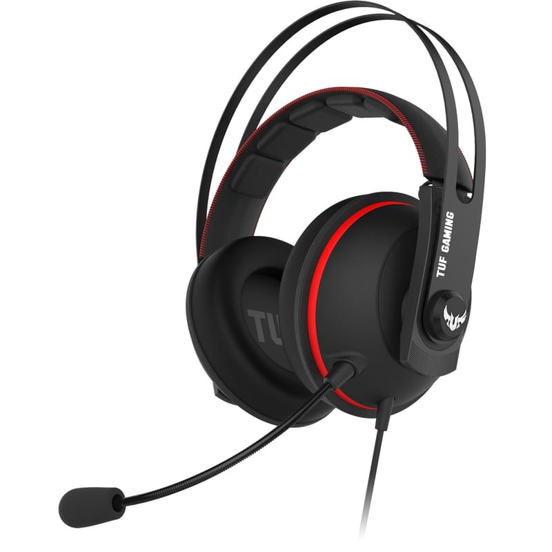 Игровая гарнитура Asus TUF Gaming H7 Core, Black/Red (90YH01QR-B1UA00) - фото #0, Technodom.kz