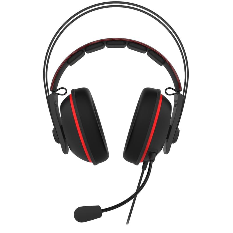 Игровая гарнитура Asus TUF Gaming H7 Core, Black/Red (90YH01QR-B1UA00) - фото #4, Technodom.kz