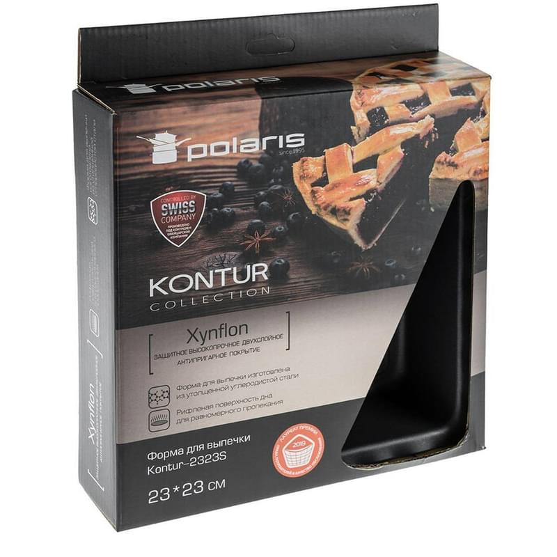 Форма для выпечки Kontur-2323S квадратная 23x23 см из углер.стали Polaris Kontur-2323S - фото #3, Technodom.kz