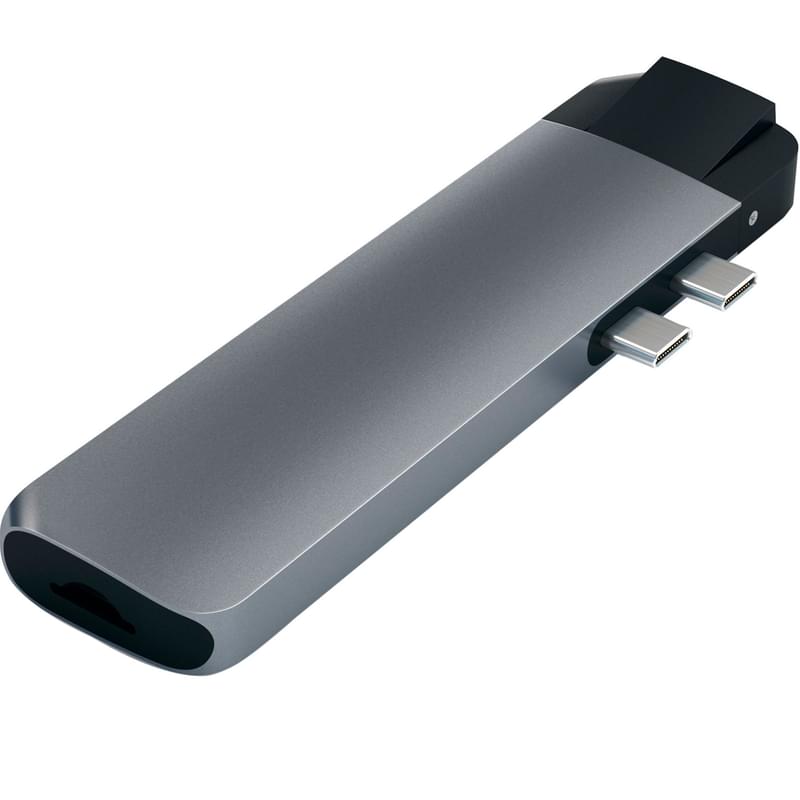 Концентратор Type-C Dual для Macbook, 1*Type-C PD (87W),1*HDMI,2*USB3.0, Satechi, Серый (ST-TCPHEM) - фото #2, Technodom.kz