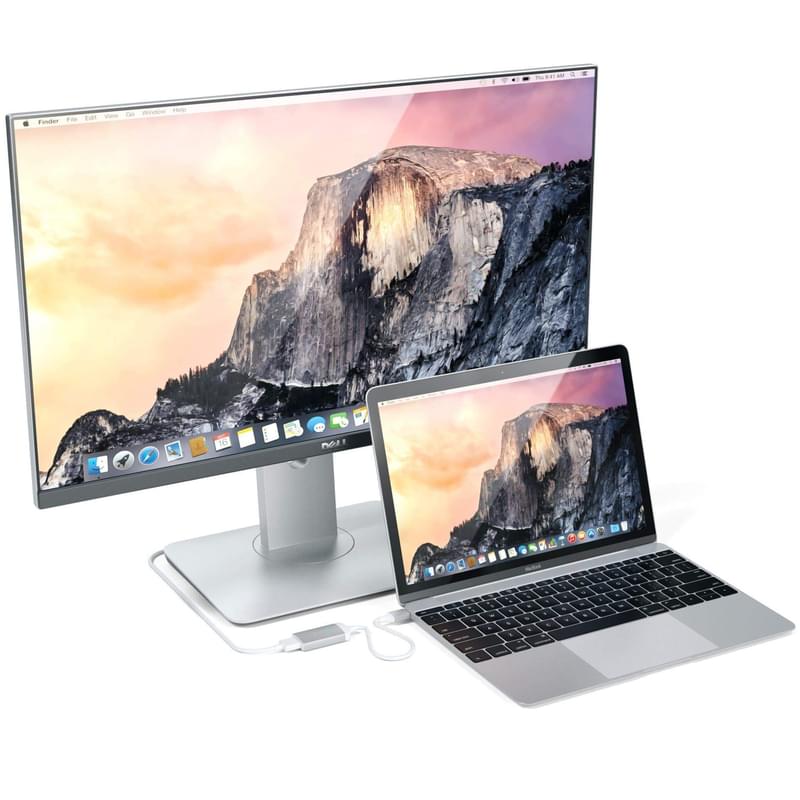 Адаптер Satechi Type-C - HDMI 4K 60HZ, Серебро (ST-TC4KHAS) - фото #5, Technodom.kz