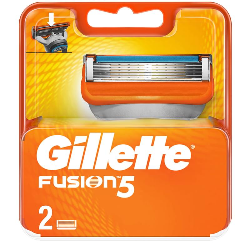 Сменные кассеты для бритвы Gillette Fusion 2шт - фото #0, Technodom.kz