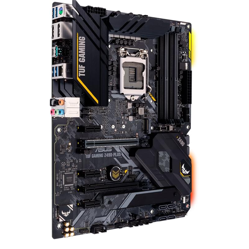 Материнская плата Asus TUF GAMING Z490-PLUS LGA1200 4DDR4 PCI-E 2x16 3xx1 (HDMI+DP) ATX - фото #2, Technodom.kz