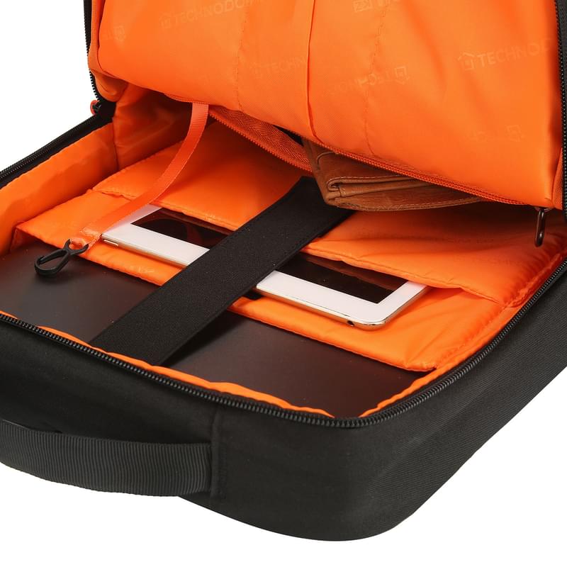 Рюкзак для ноутбука 15.6" Technodom, TD-005, Black/Orange (TD-005BO) - фото #3, Technodom.kz