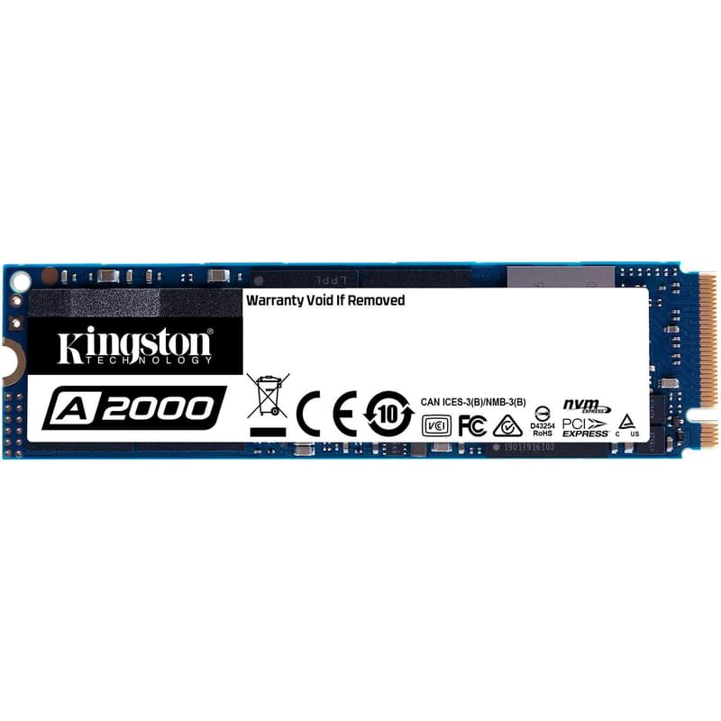 Внутренний SSD M.2 2280 1TB Kingston A2000 PCIe 3.0x4 NVMe 3D TLC (SA2000M8/1000G) - фото #0, Technodom.kz Внутренний SSD M.2 2280 1TB Kingston A2000 PCIe 3.0x4 NVMe 3D TLC (SA2000M8/1000G) - фото #0, Technodom.kz