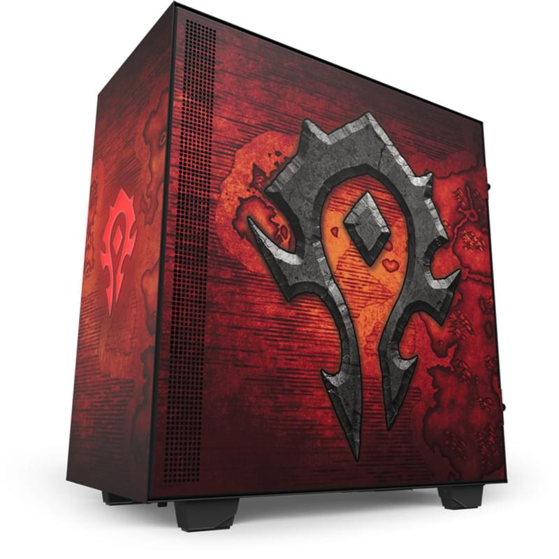 ПК корпус NZXT H510 World of Warcraft - WoW Horde limited edition MidTowerr, window, ATX (CA-H510B-WH) - фото #1, Technodom.kz
