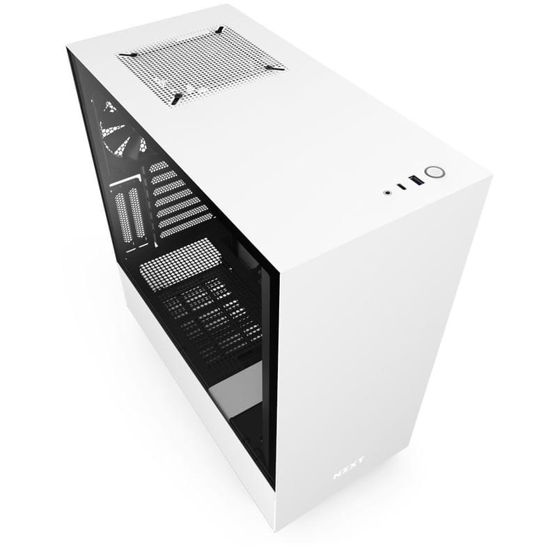 ПК корпус NZXT H510i Compact MidTower, window, White/Black, ATX (CA-H510i-W1) - фото #1, Technodom.kz