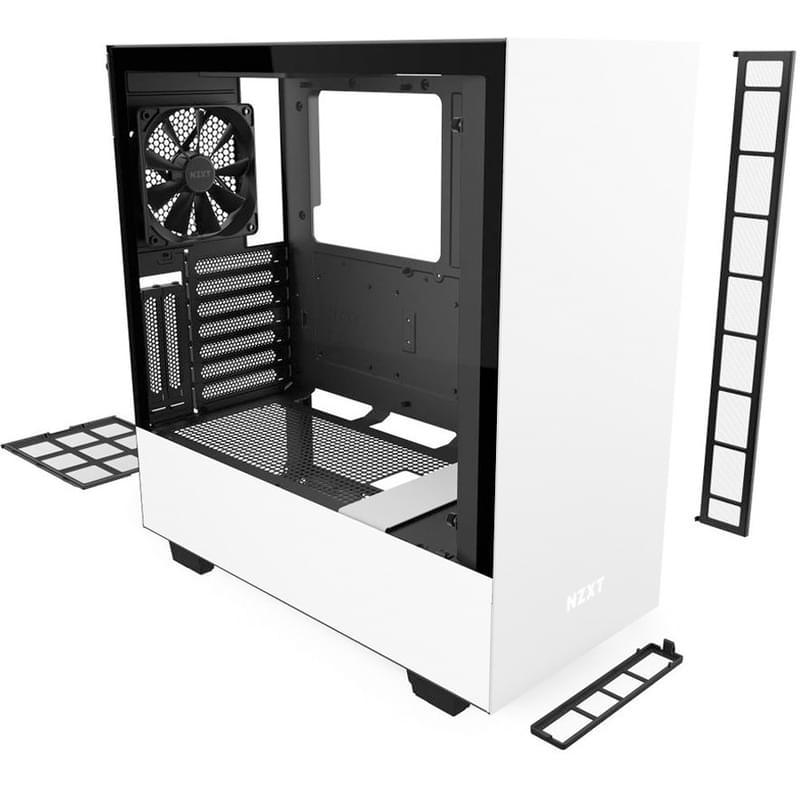 ПК корпус NZXT H510i Compact MidTower, window, White/Black, ATX (CA-H510i-W1) - фото #8, Technodom.kz