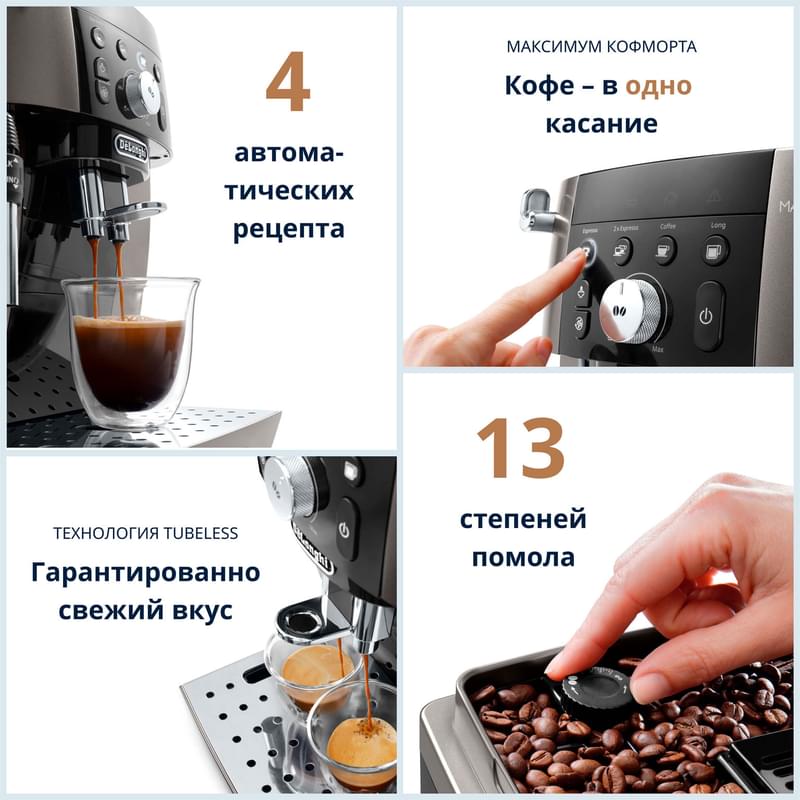 Кофемашина Delonghi Magnifica S ECAM-250.33.TB - фото #2, Technodom.kz